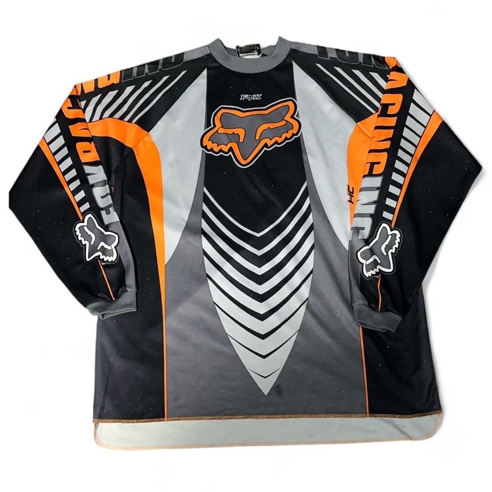 Fox Vtg 90’s Racing Black and Orange Jersey